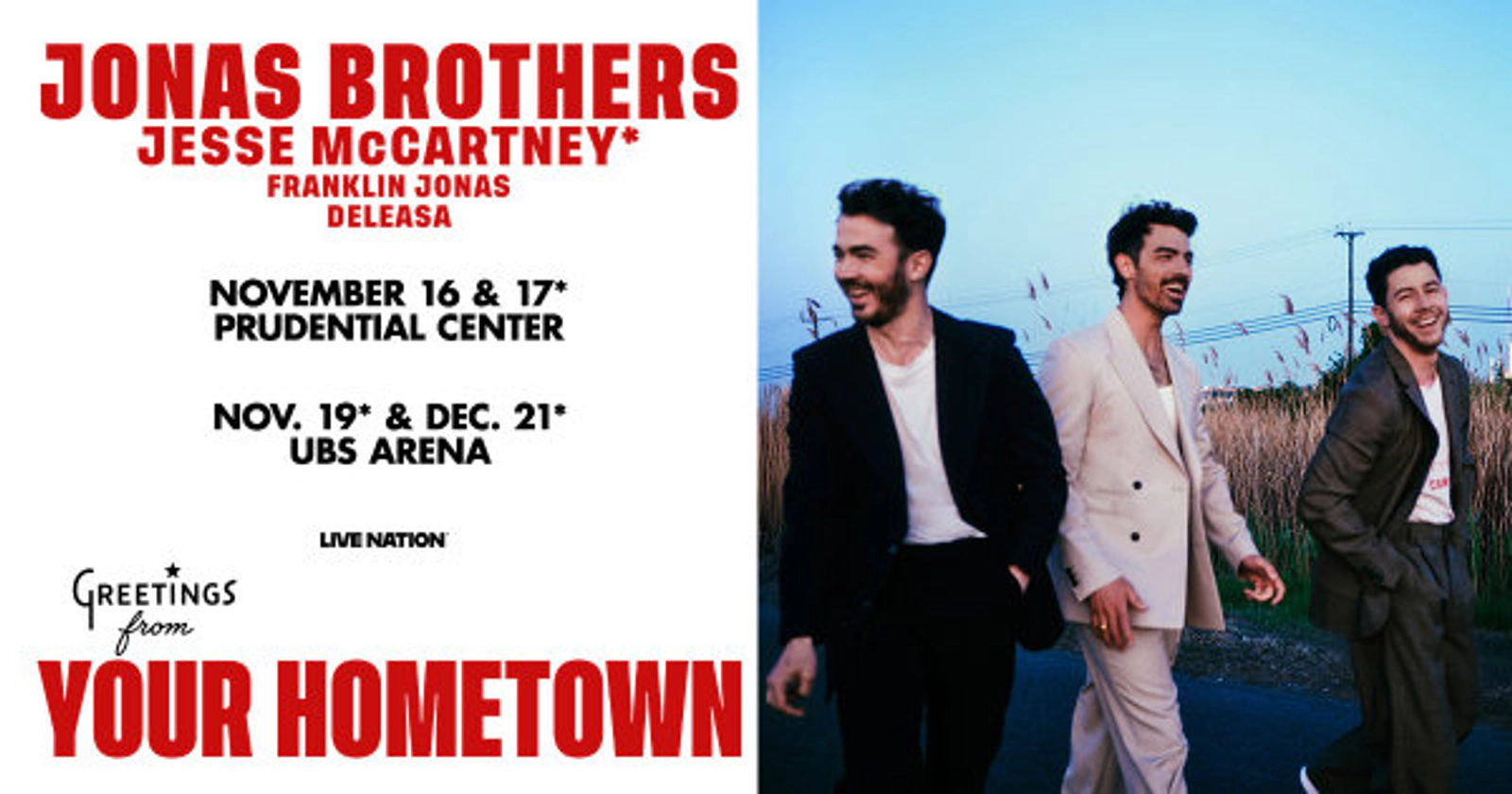 Win Tickets To See The Jonas Brothers At UBS Arena!