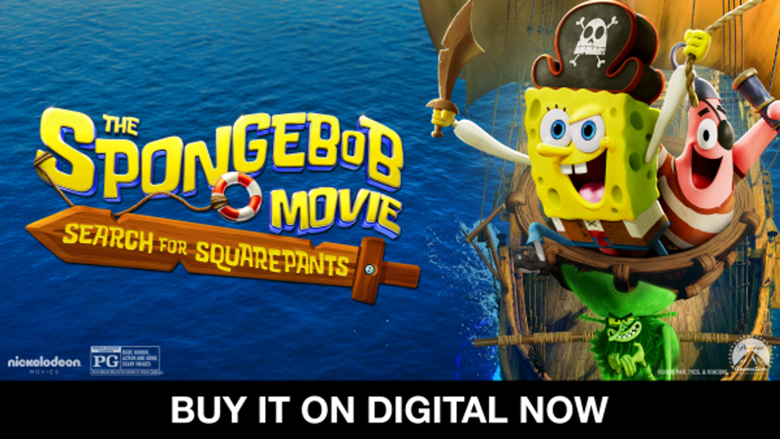 Win The SpongeBob Movie: Search for SquarePants On Digital!