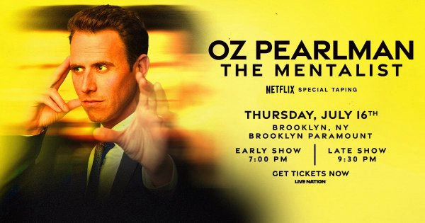 Win Tickets To See Oz Pearlman!