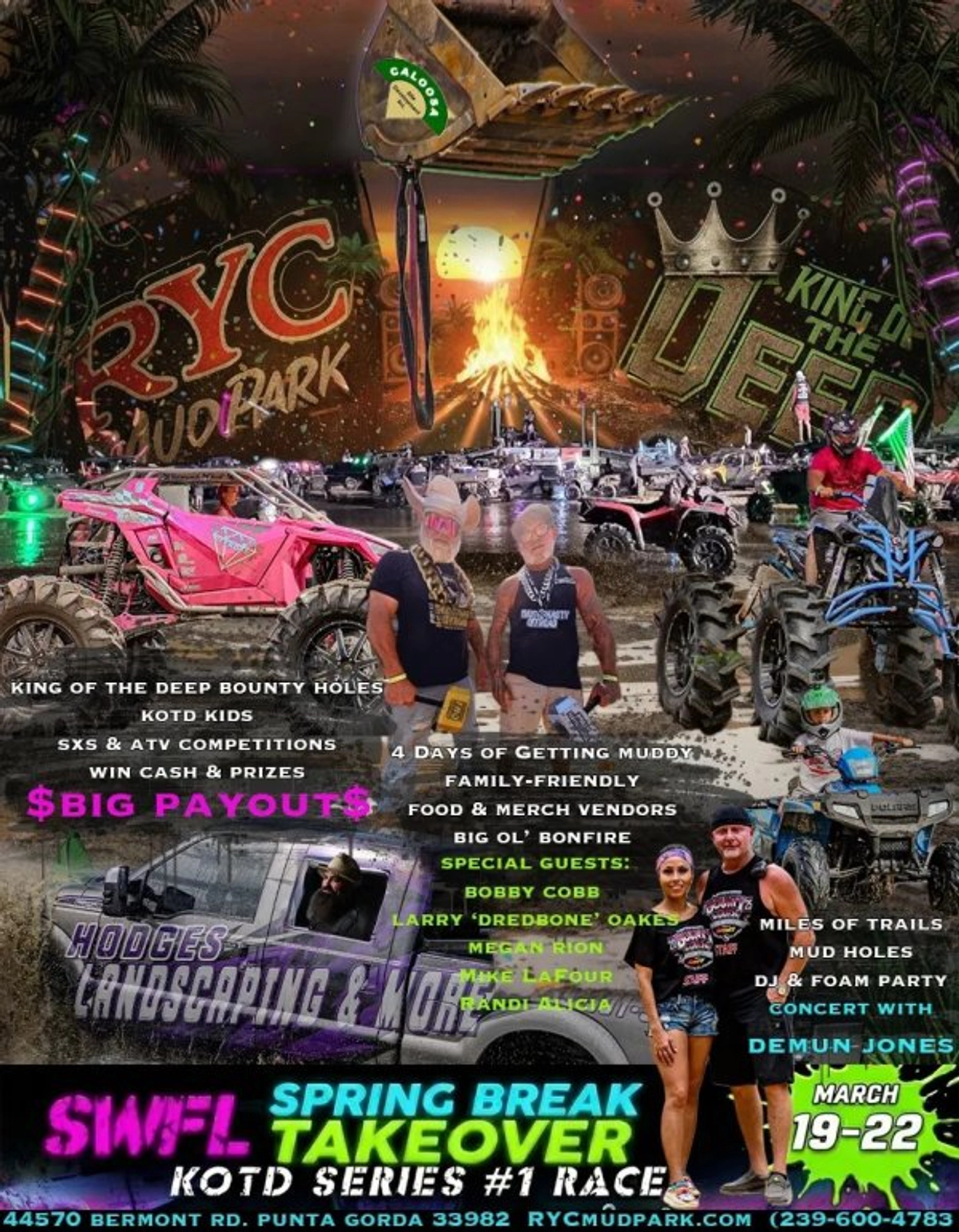 Win Tickets To The King Of The Deep SWFL Spring Break Takeover at Redneck Yacht Club!