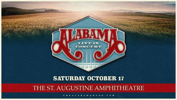 Win Tickets To Alabama At The St. Augustine Amphitheatre