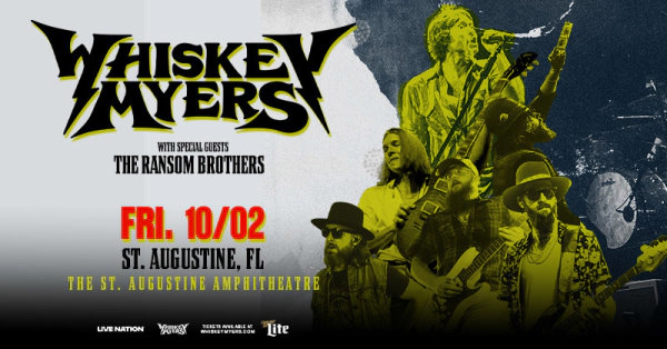 Win Tickets To Whiskey Myers At St. Augustine Amphitheatre
