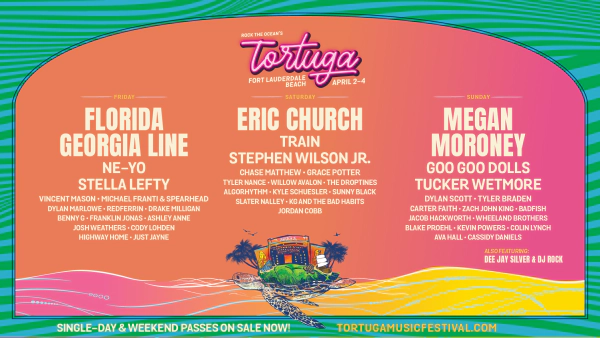 Win Tickets To Rock the Ocean’s Tortuga Music Festival 2027 On Fort Lauderdale Beach!