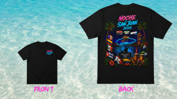 ¡Última oportunidad para conseguir tus camisetas de Noche San Juan! ¡A la venta online!