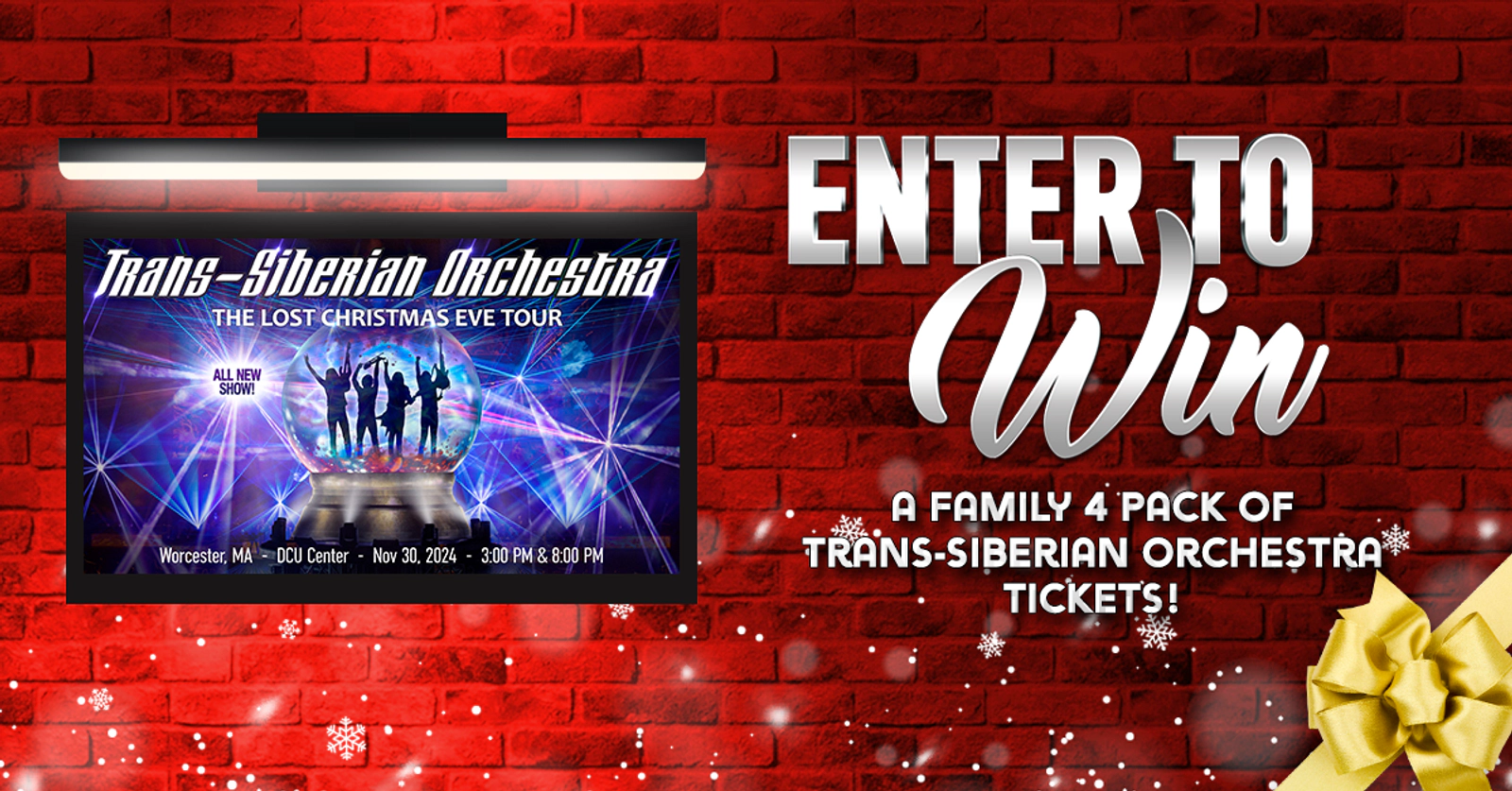 TransSiberian Orchestra Ticket Giveaway Family 4 Pack! WTAG WTAG