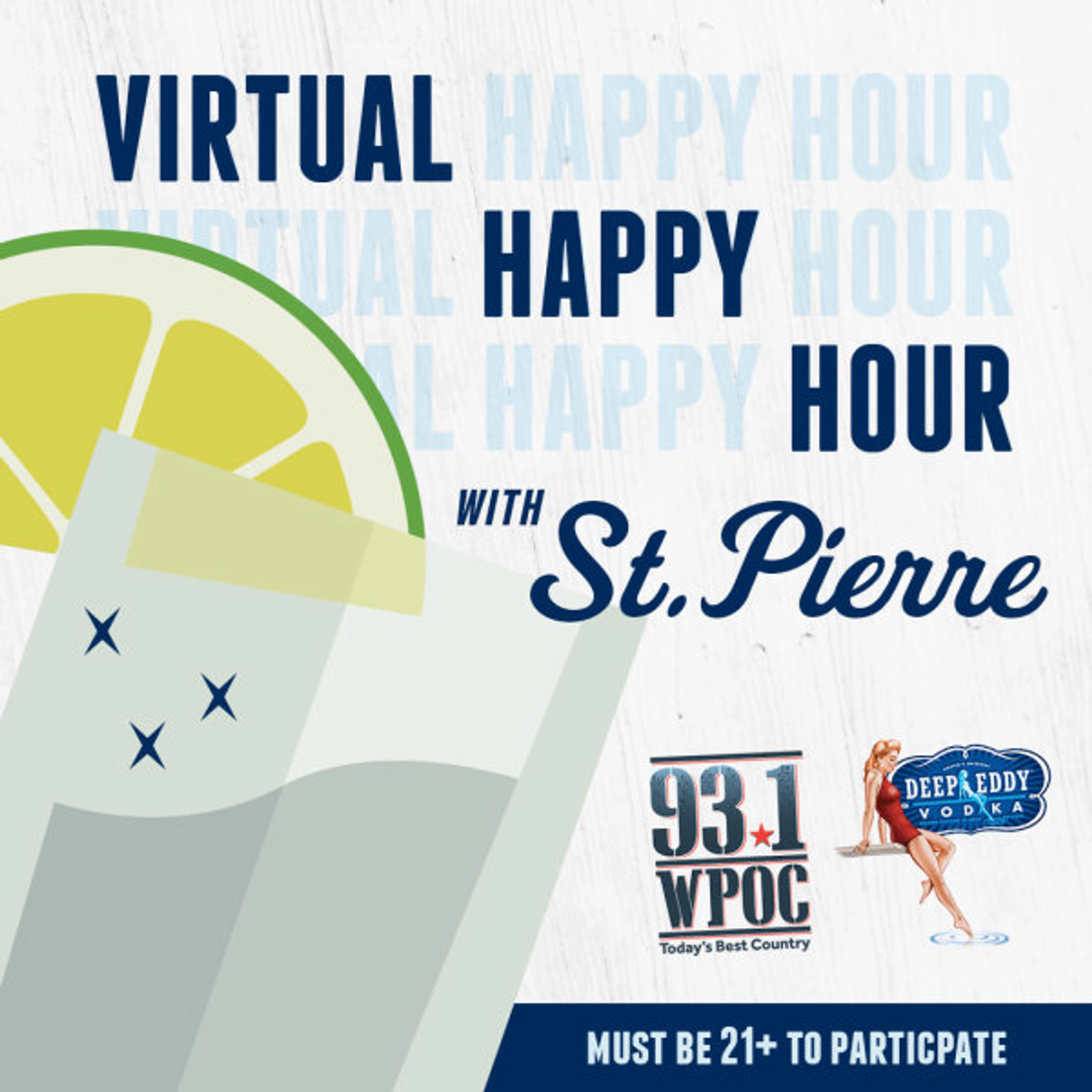 Win Access into a Private Virtual Happy Hour Hosted by St. Pierre and Presented by Deep Eddy Vodka! - Thumbnail Image