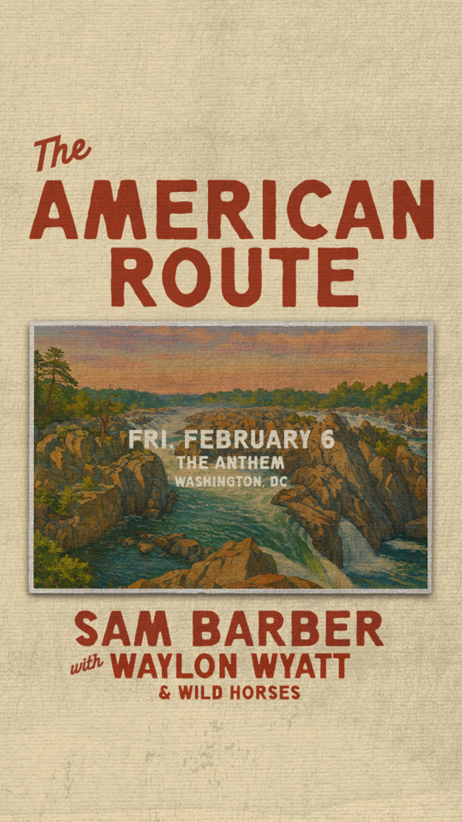 Win Tickets | Sam Barber @ The Anthem | 2/6/26