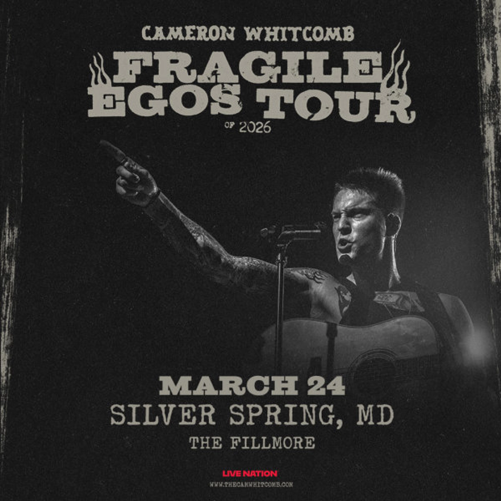 Cameron Whitcomb | The Fillmore Silver Spring 3/24/26 | Win on-air with Michael J!
