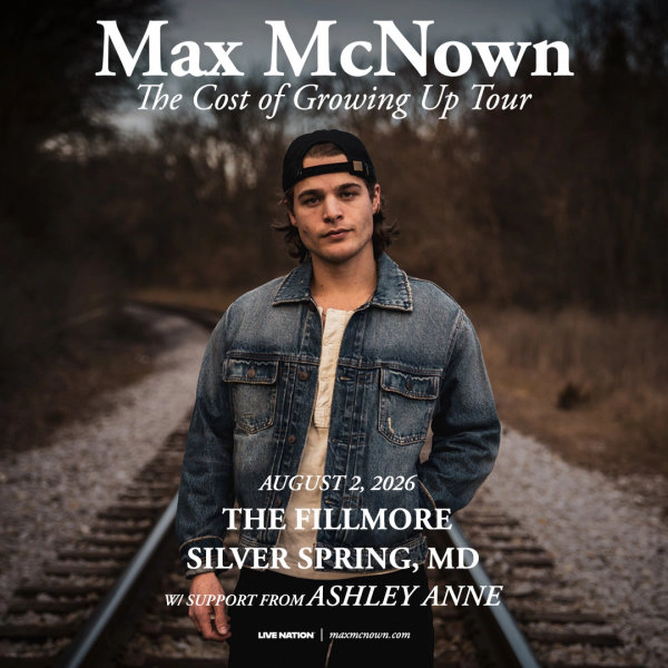 Win Tickets | Max McNown @ The Fillmore | 8/2/26