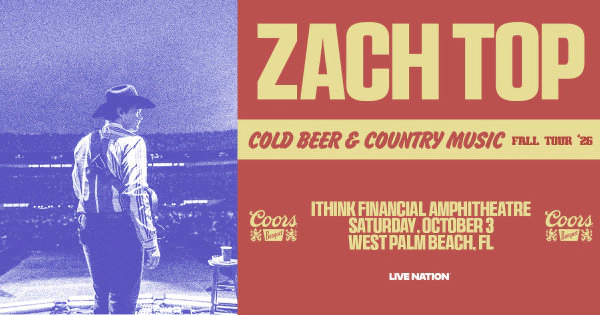 Enter to Win a pair of Zach Top tickets!