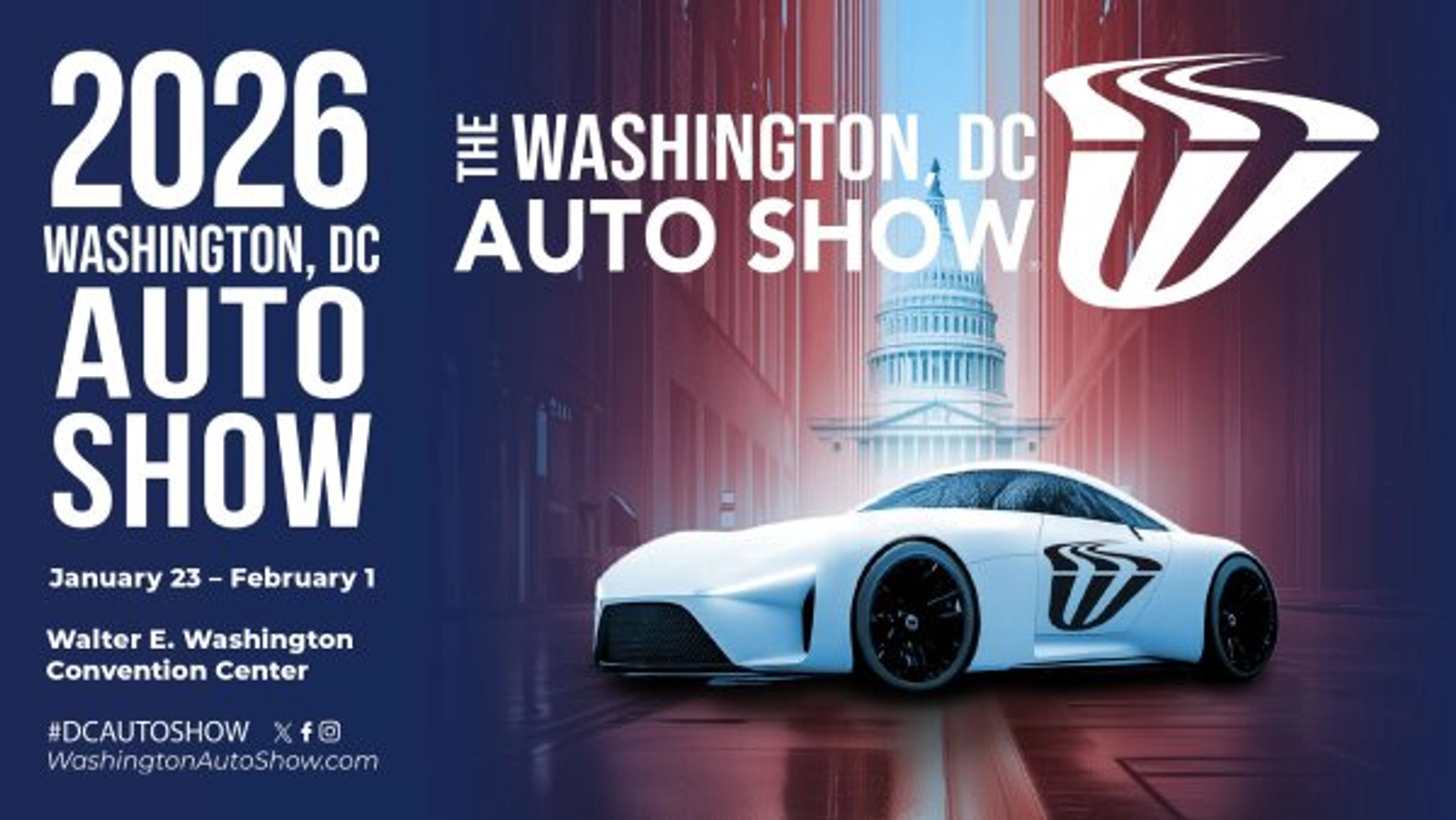 Win Tickets | 2026 DC Auto Show @ Washington Convention Center | 1/23-2/1/26