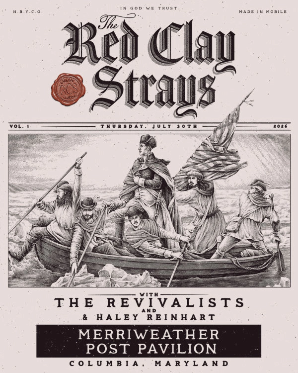 The Red Clay Strays | Merriweather Post Pavilion 7/30/26 | Win on-air with 98.7 WMZQ!