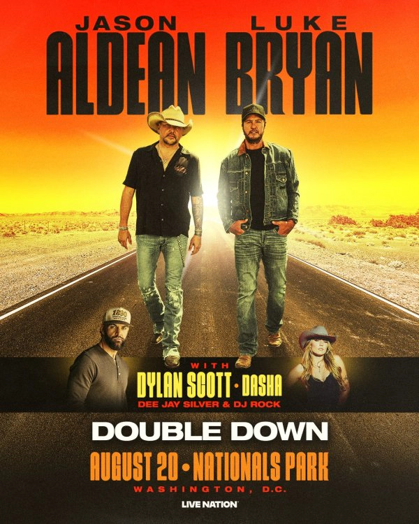 Jason Aldean & Luke Bryan | Nats Park 8/20/26 | Win on-air with Kelly Ford!