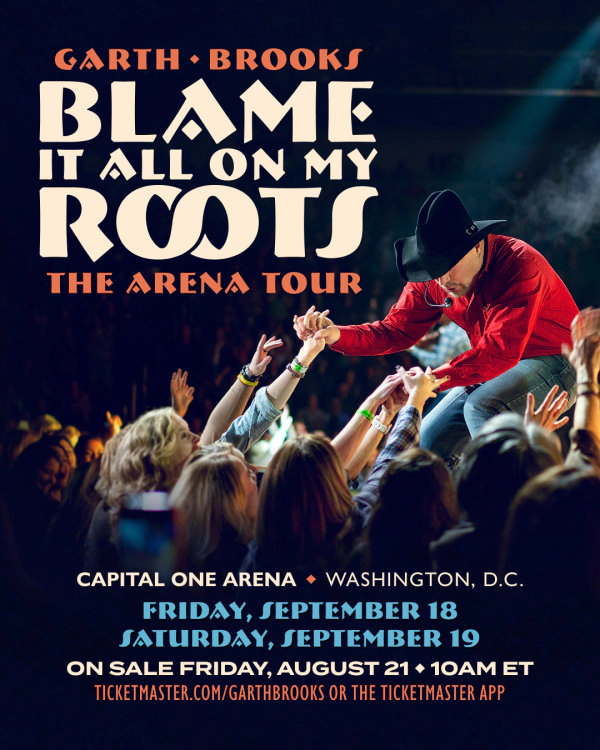 Garth Brooks | Capital One Arena 9/18/26 | Win on-air with Kelly Ford