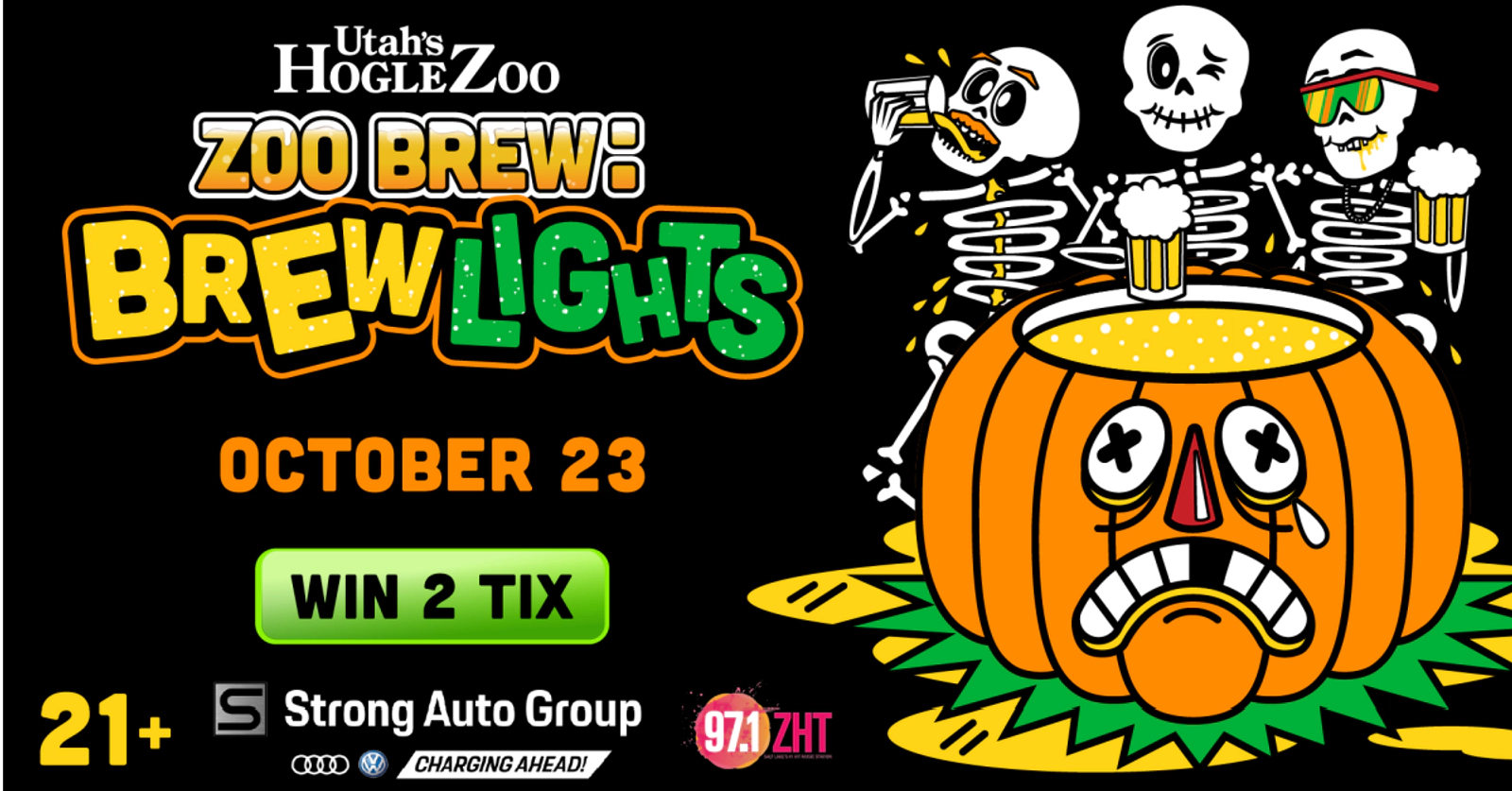 Win 2 Tix to Utah's Hogle Zoo Brew Boo Lights on Wednesday, October