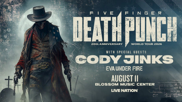 Win tickets to see Five Finger Death Punch at Blossom Music Center