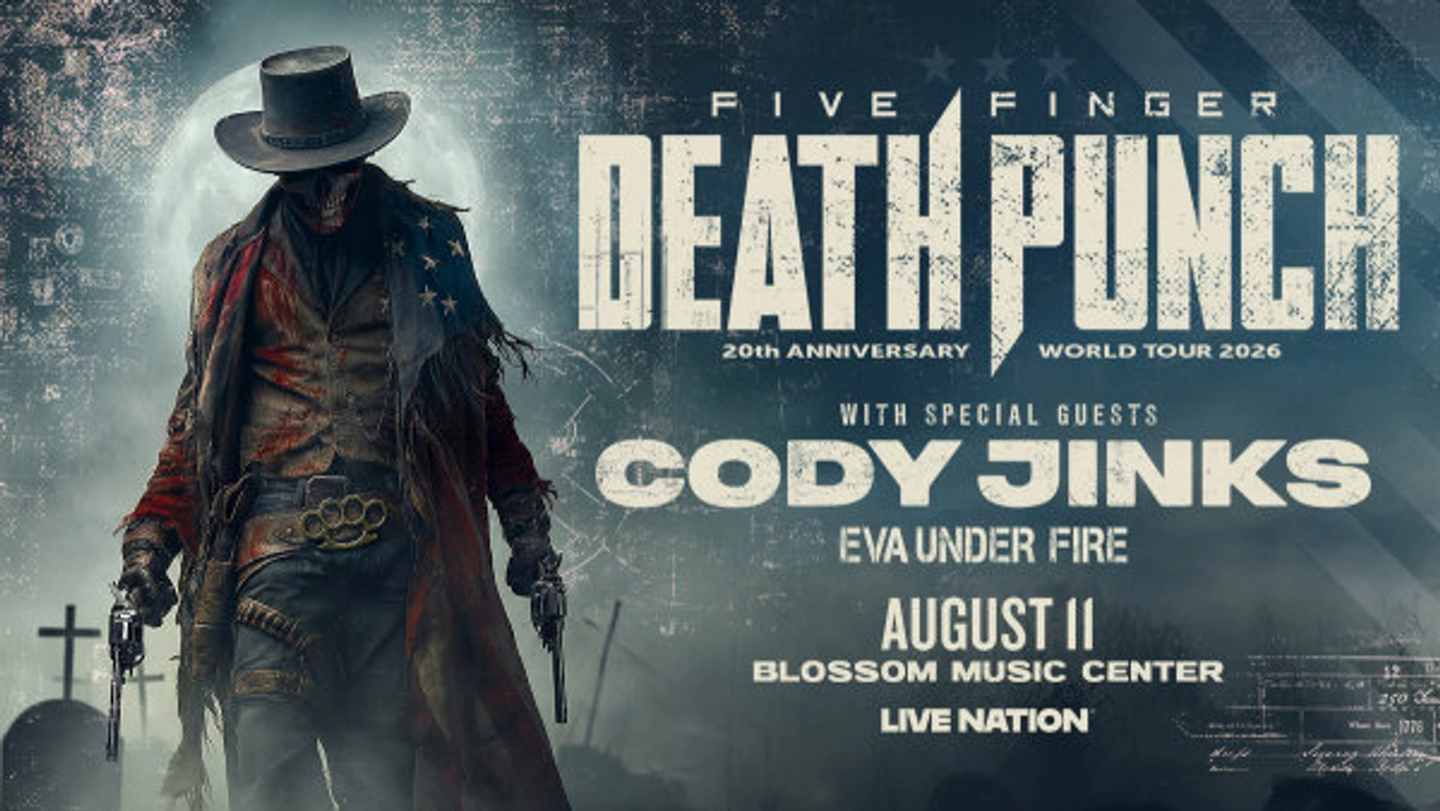 Win tickets to see Five Finger Death Punch at Blossom Music Center