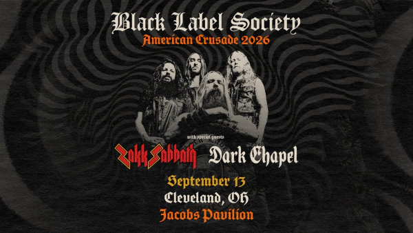 Win tickets to see Black Label Society at Jacobs Pavilion