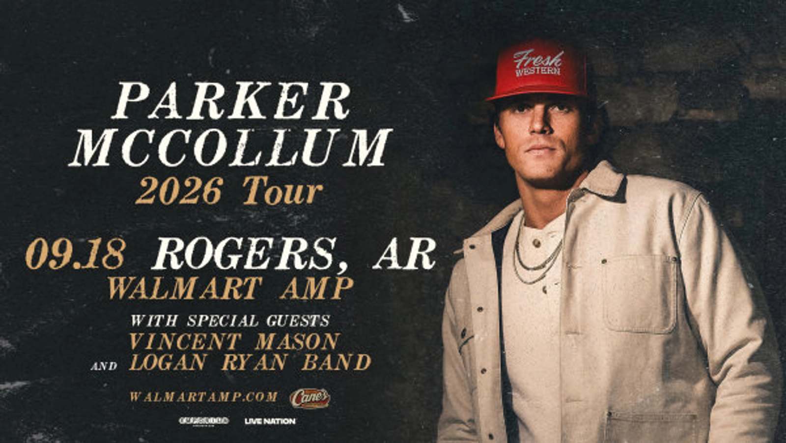 Win Tickets to see Parker McCollum at the Walmart AMP!