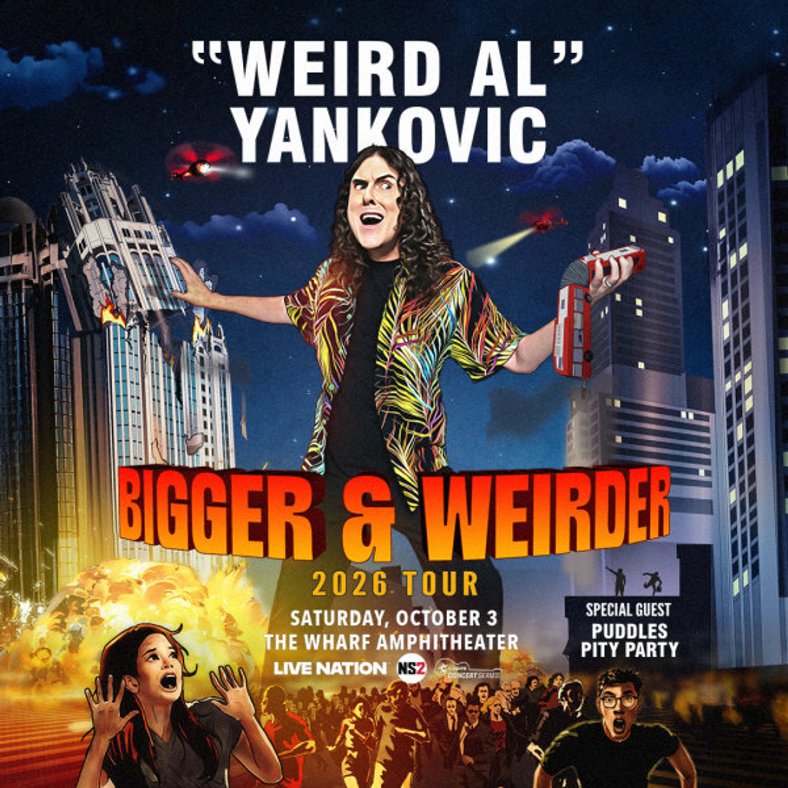 Win tickets to see Weird Al at the Wharf