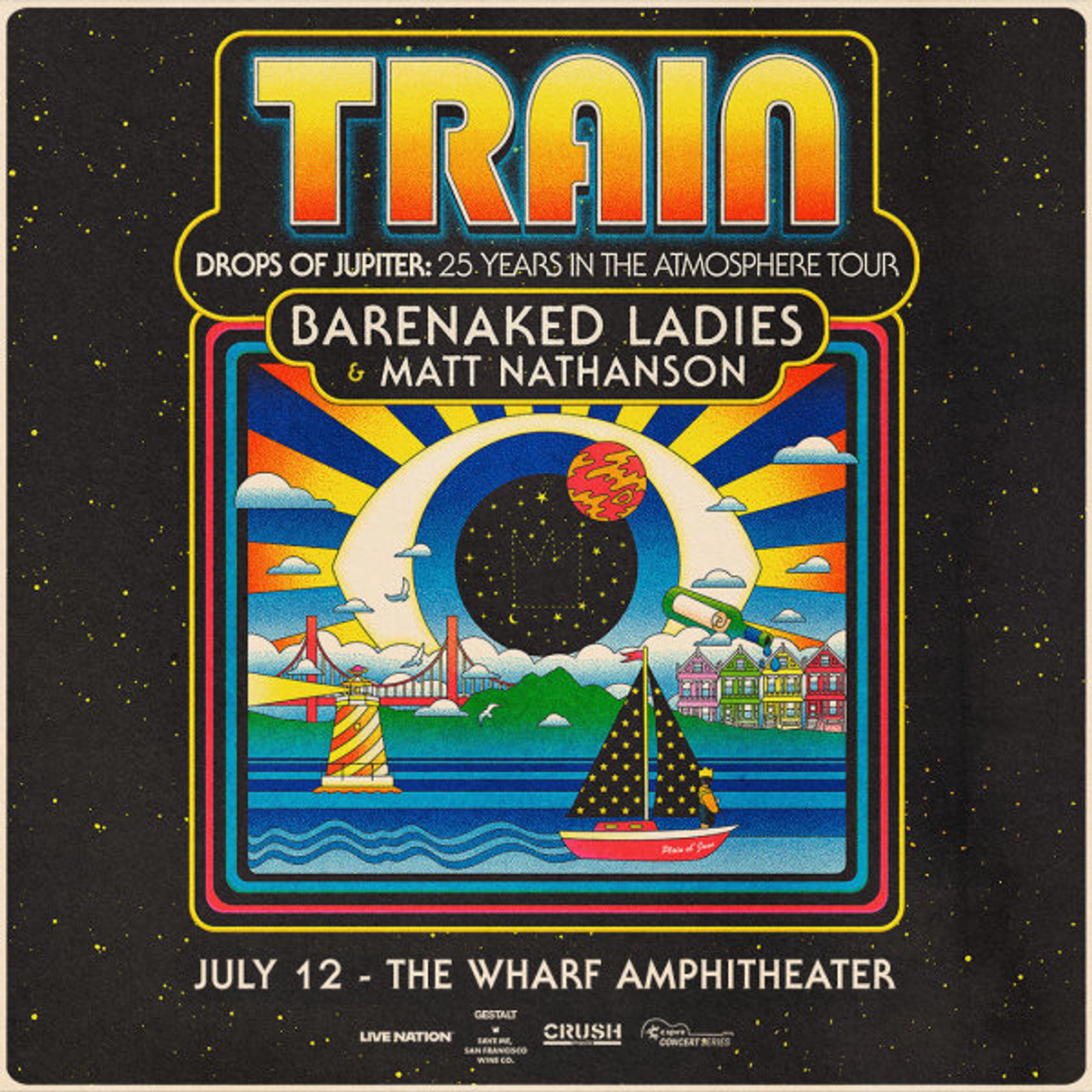 WIN TICKETS TO SEE TRAIN & BARENAKED LADIES AT THE WHARF