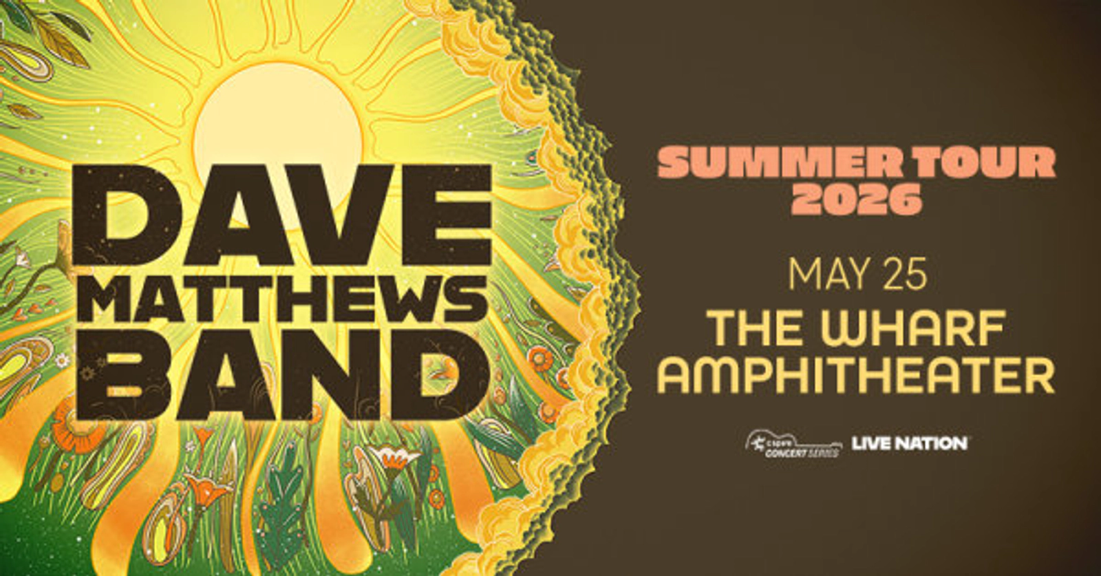 Win tickets to see The Dave Matthews Band at The Wharf Amphitheater