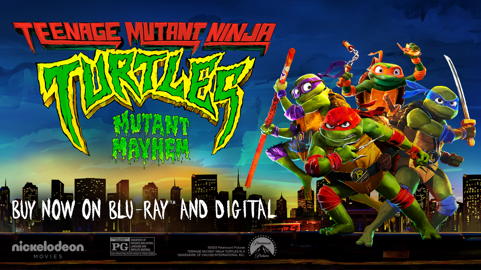 Teenage Mutant Ninja Turtles Mutant Mayhem 2023 1080p Digi_tal Movie, NO DVD