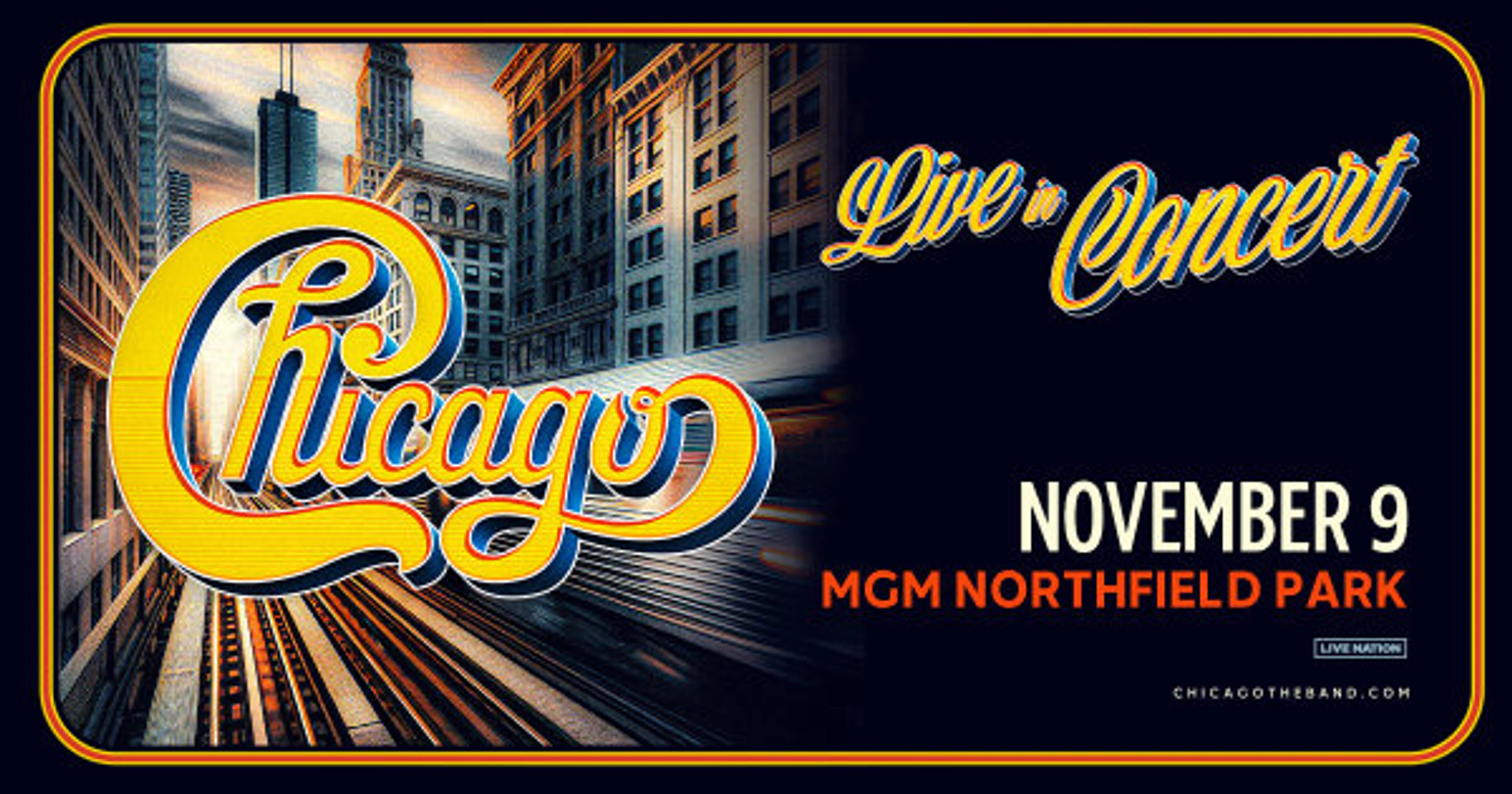Win tickets to see Chicago at MGM Northfield Park