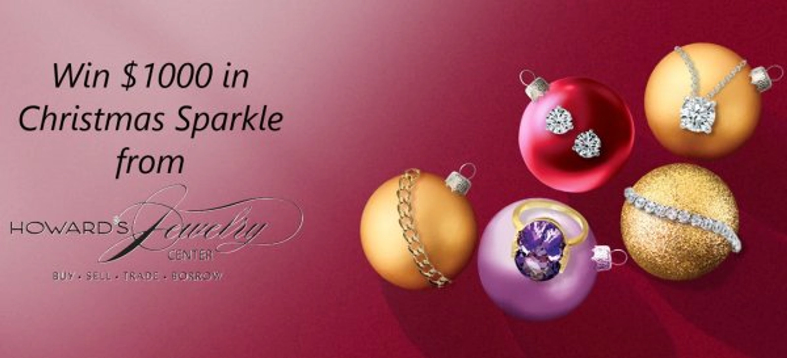 Win $1000 in Christmas Sparkle from Howard’s Jewelry Center