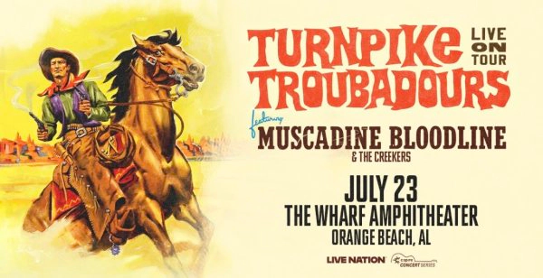 2 Tickets to Turnpike Troubadours at The Wharf July 23, 2026