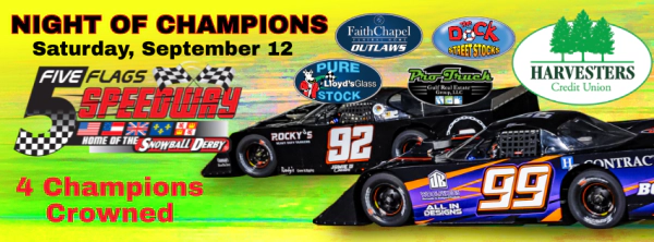 Race Day Ticket Giveaway at 5 Flag Speedway