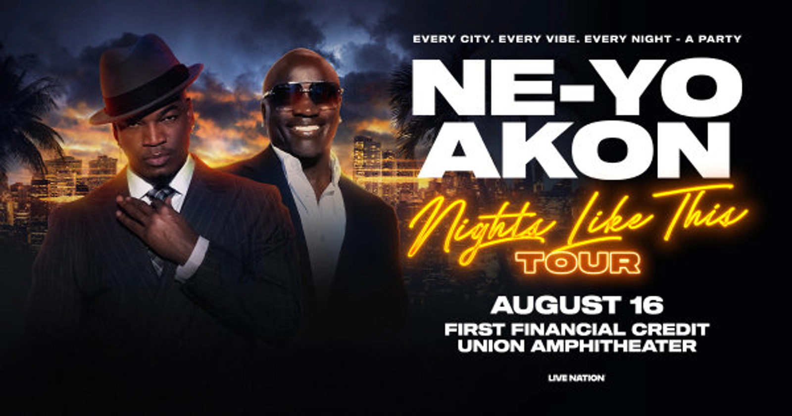 Win tickets to see NE-YO & AKON at First Financial Credit Union Amphitheater (Formerly Isleta Amphitheater)
