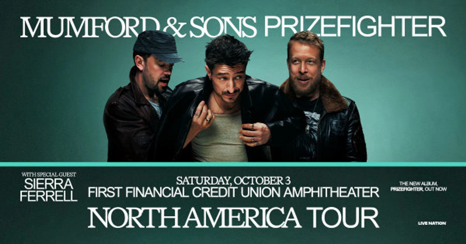 Win tickets to see Mumford & Sons at First Financial Credit Union Amphitheater!