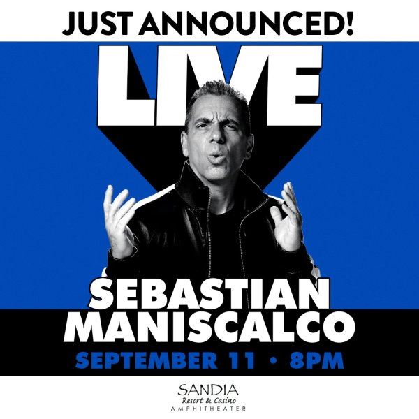 Win tickets to see Sebastian Maniscalco at Sandia Resort & Casino Amphitheater!