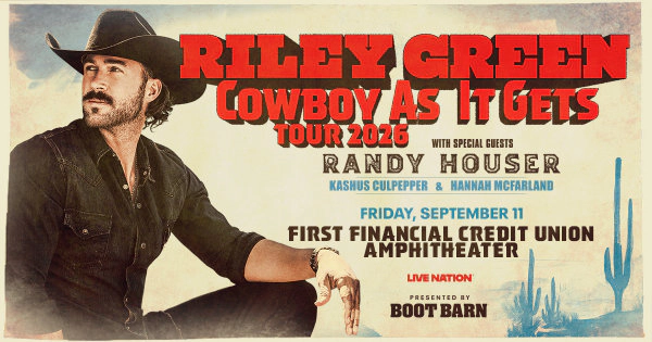 Win tickets to see Riley Green at First Financial Credit Union Amphitheater!