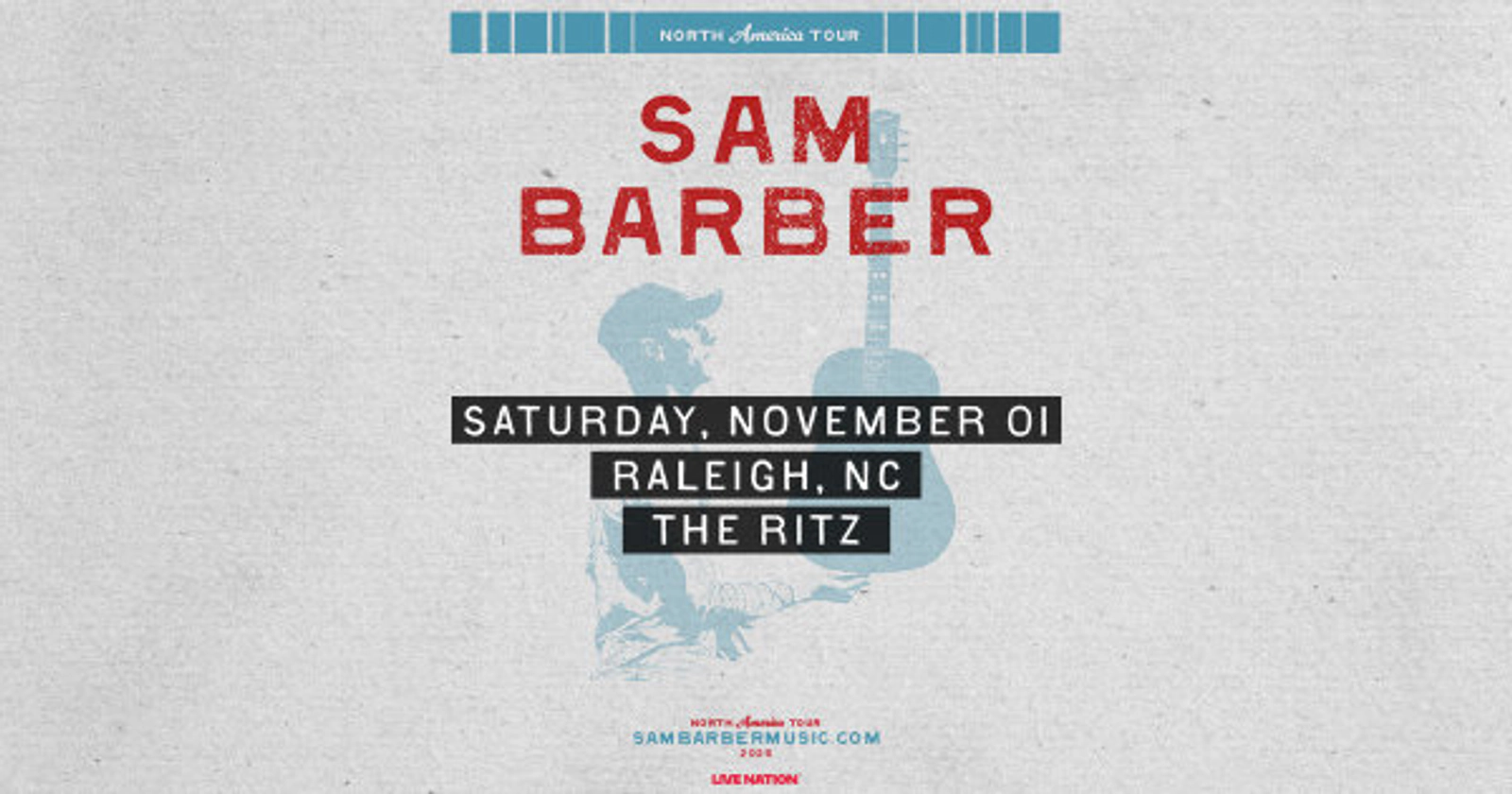 Win Sam Barber Tickets!
