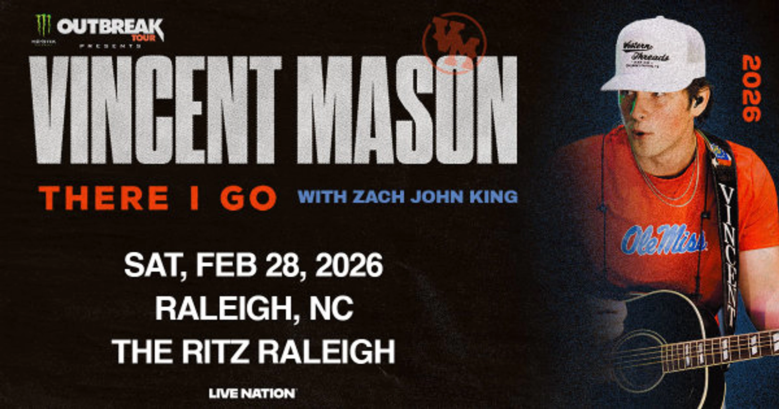 Win Vincent Mason Tickets 2026!