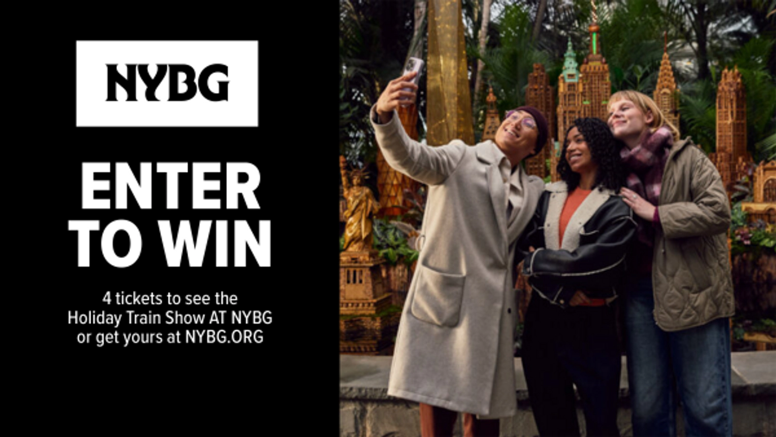 Win 4 tickets to see the Holiday Train Show AT NYBG!