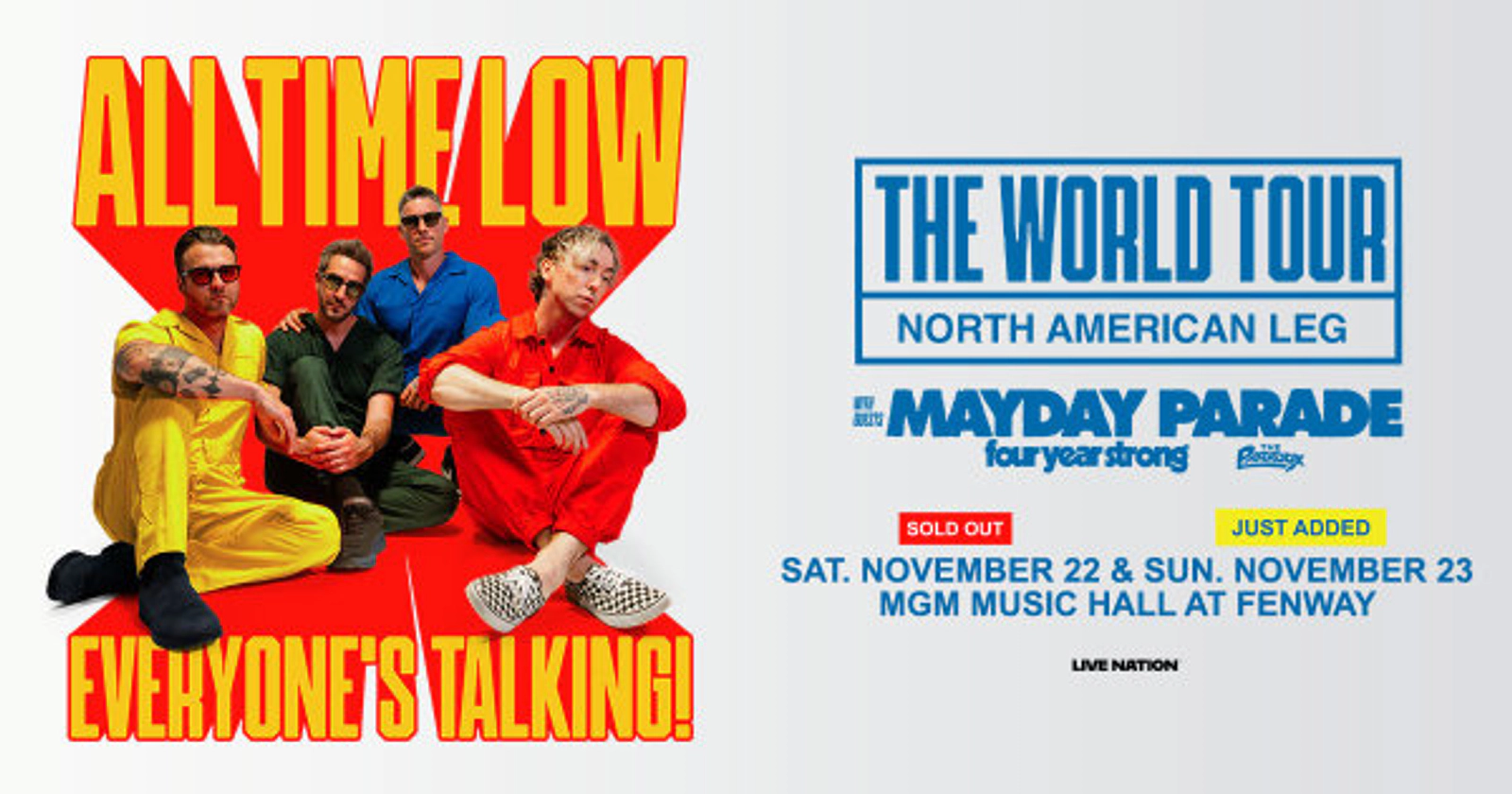 All Time Low at MGM Music Hall at Fenway