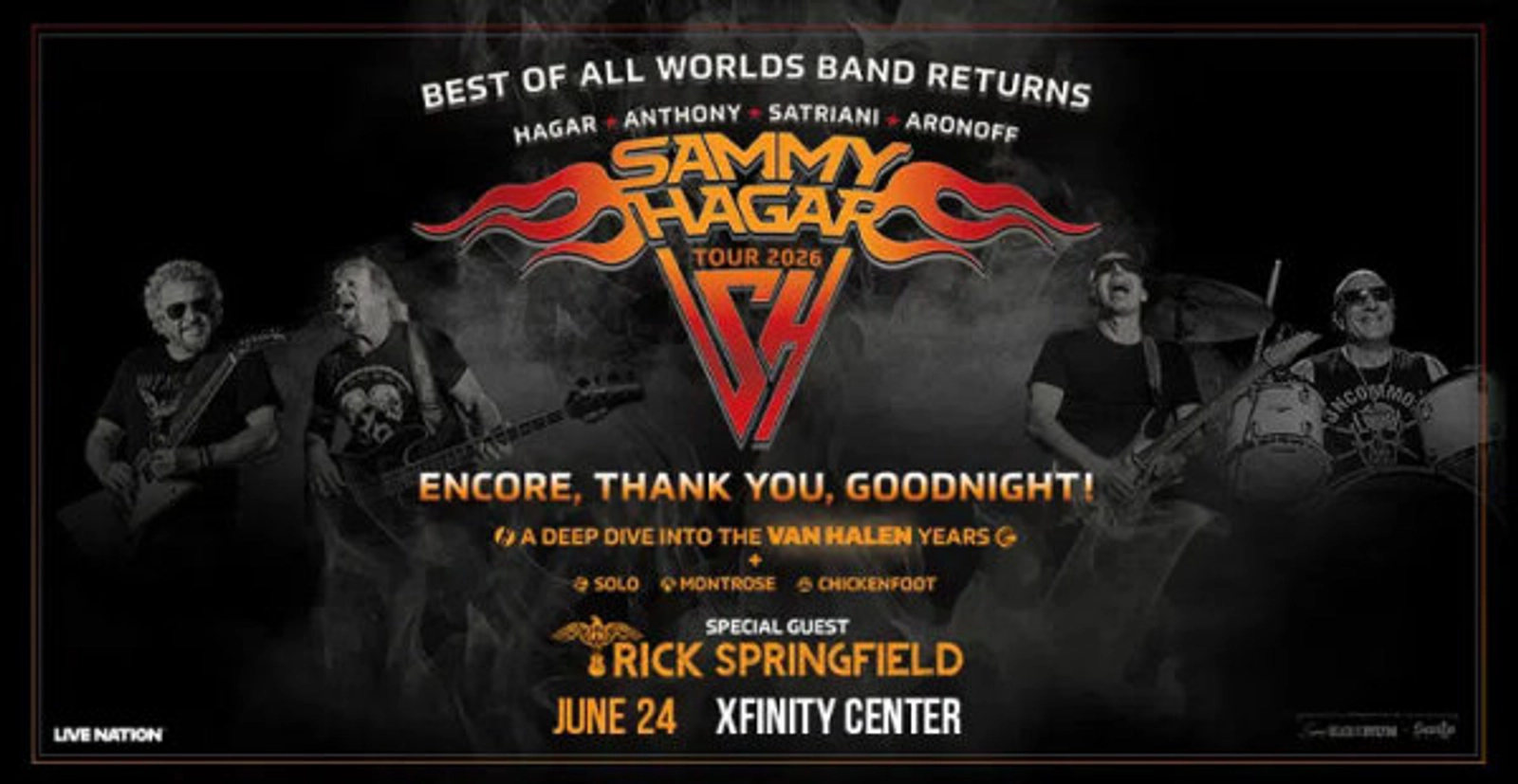 Sammy Hagar at Xfinity Center