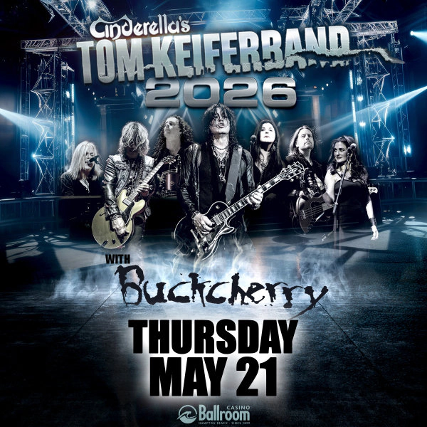 Cinderella's Tom Keifer with special guest Buckcherry at Hampton Beach Casino Ballroom