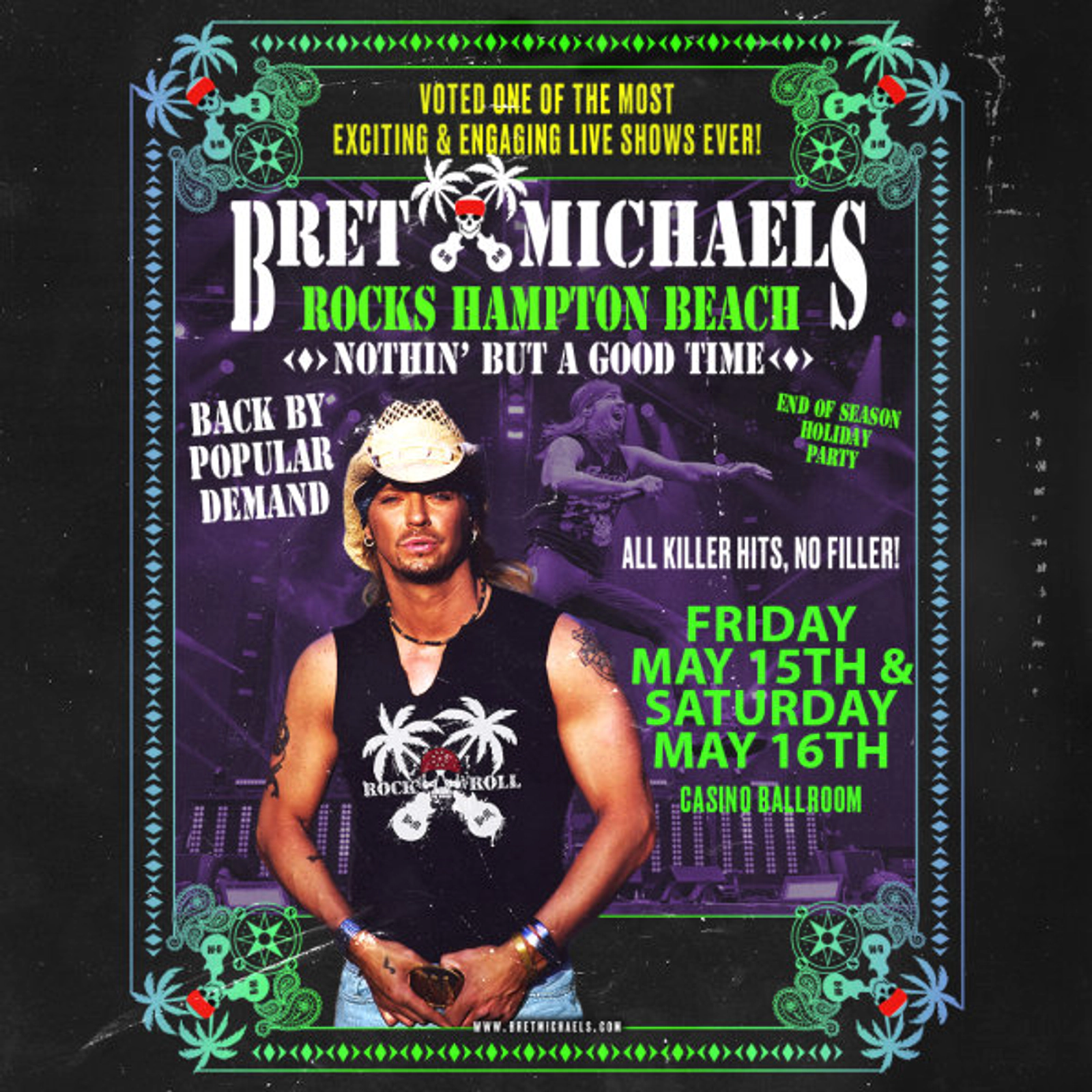 Bret Michaels at Hampton Beach Casino Ballroom