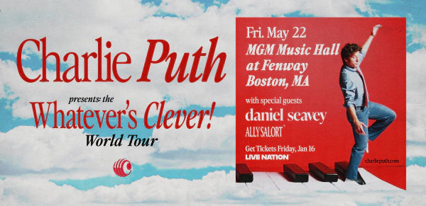 Charlie Puth at MGM Music Hall