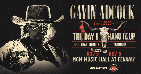 Gavin Adcock at MGM Music Hall at Fenway
