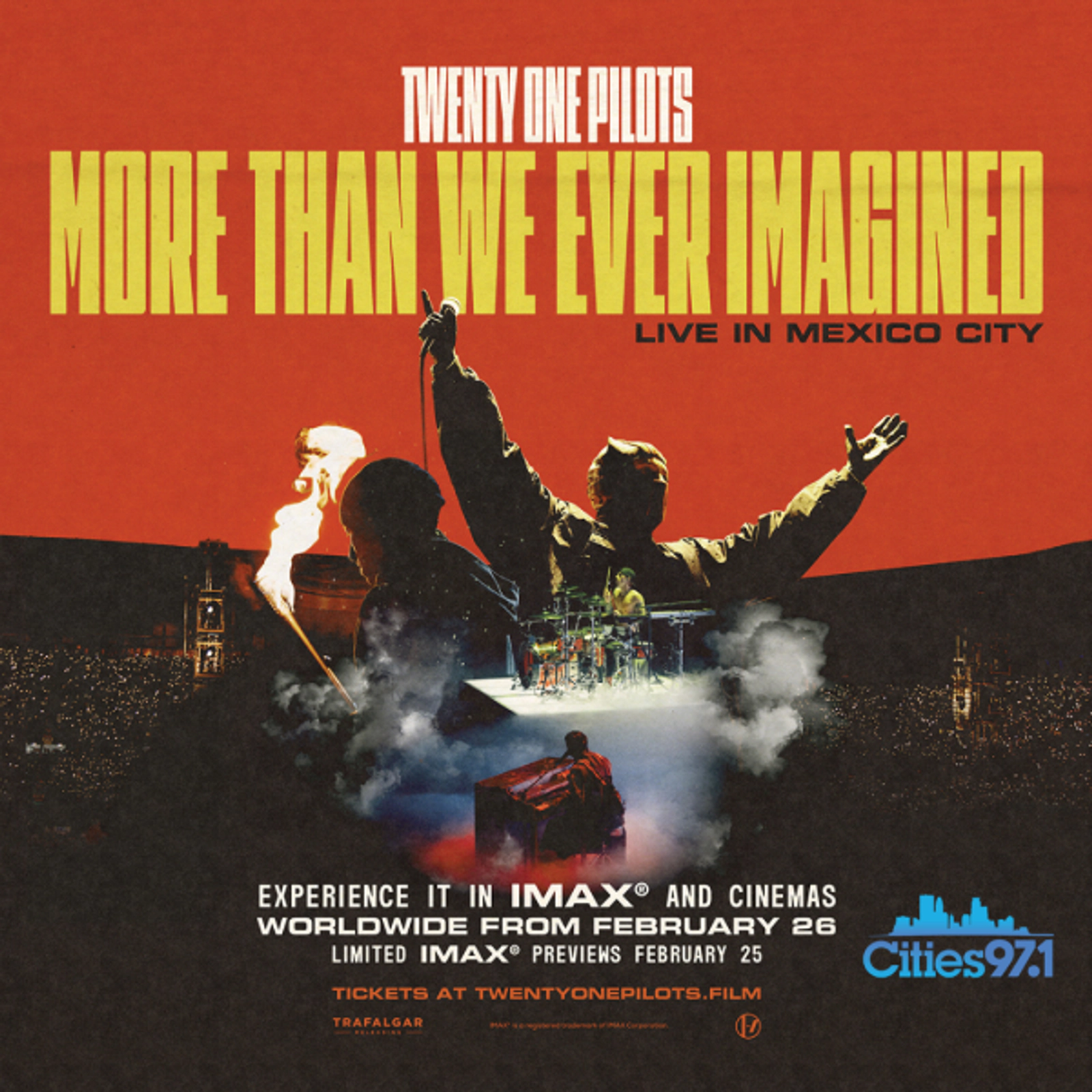 Win 2 tickets to see The 21 Pilots; Live from Mexico City Movie