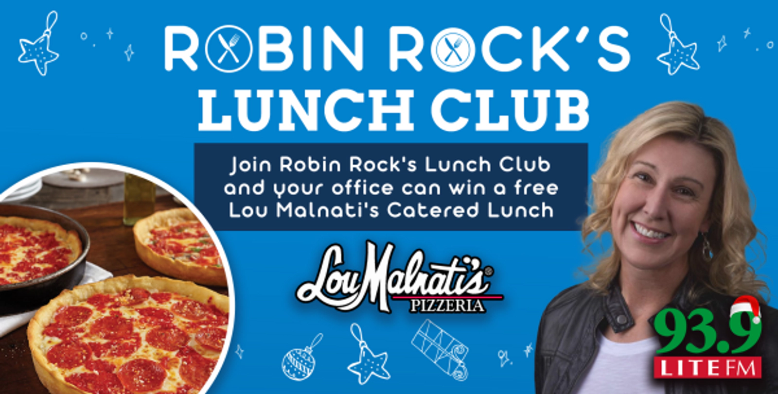 Enter for your chance to win a holiday office pizza party courtesy of Lou Malnati’s Pizza