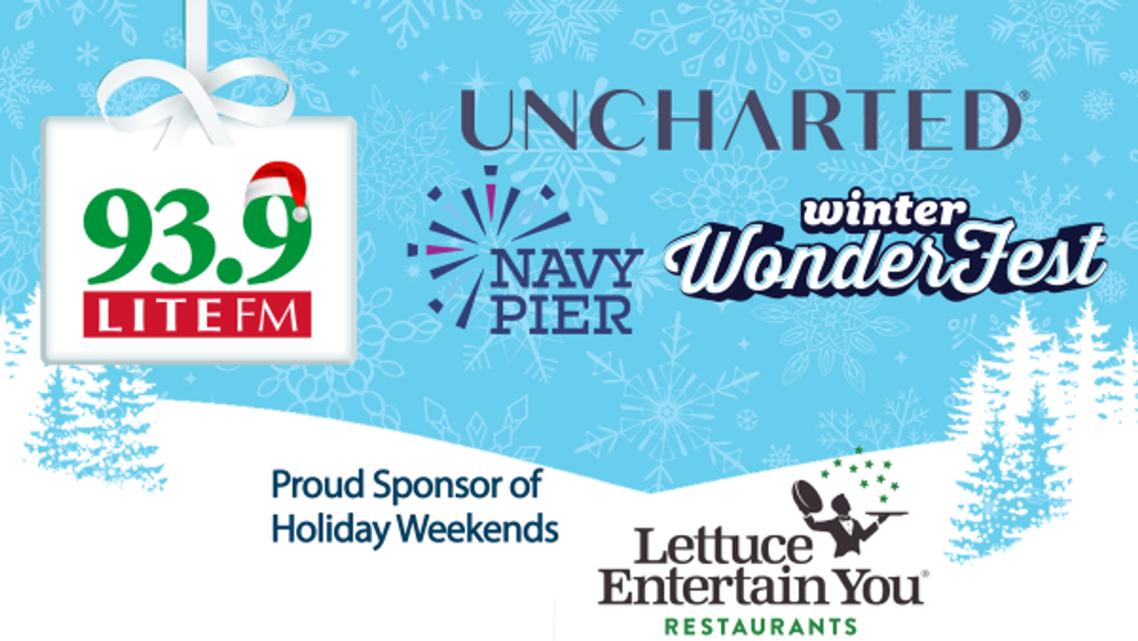 Enter for a chance to win a $100 Unchartered Gift Card and passes to Navy Pier's Winter Wonder Fest.