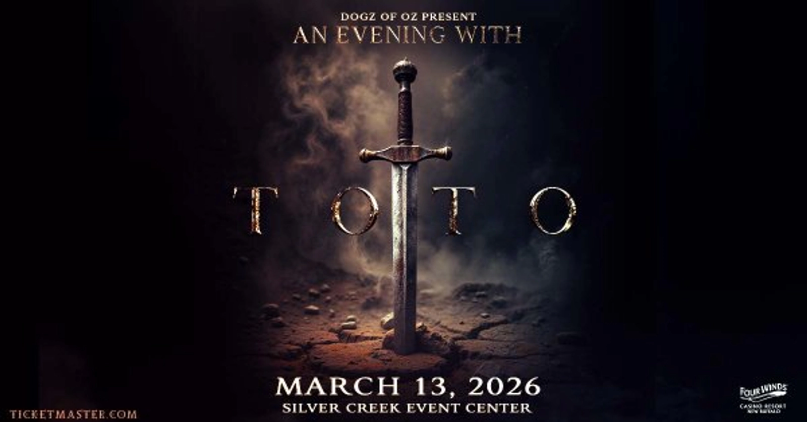 Enter for a chance to win tickets to see Toto live at Four Winds Casino