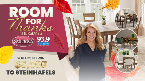 Enter for your chance to win $5K to Steinhafels through the 2nd annual Room for Thanks contest