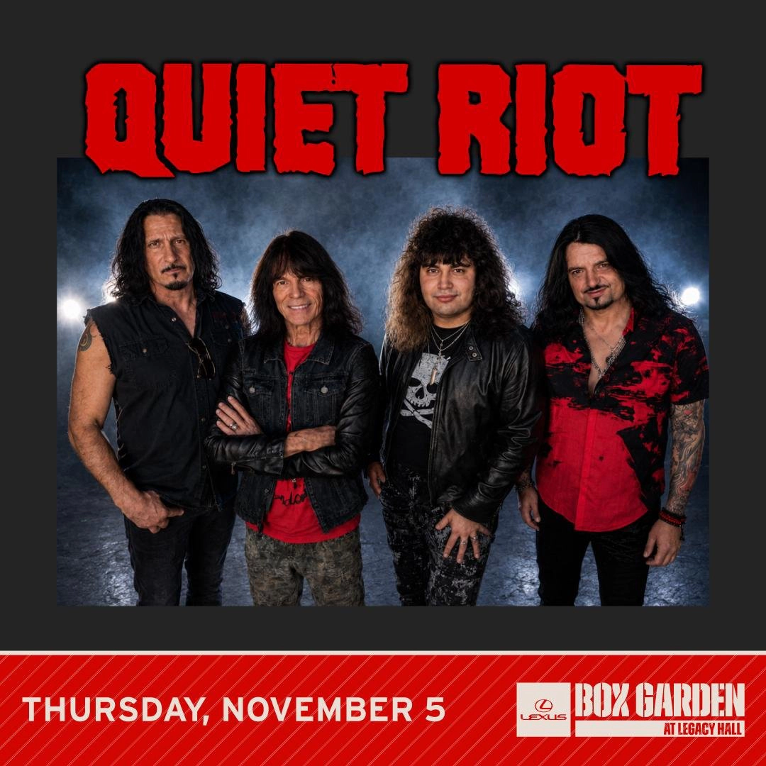 Enter for your chance to win a pair of tickets to see Quiet Riot at Legacy Food Hall on November 5th!